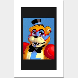 Freddy Fazbear Rockstar Row Poster Posters and Art